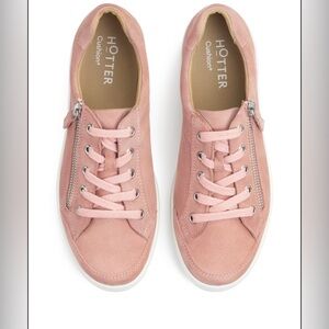 Hotter Chase II trainers Women’s Rose Gold leather Sneakers in size 10 NWOT